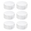 White Round Tablecloths 6 Pack, 132 Inches in Diameter, Stain- & Wrinkle- Resistant, Machine Washable Table Clothes