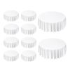 White Round Tablecloths 10 Pack, 120 Inches in Diameter, Stain- & Wrinkle- Resistant, Machine Washable Table Clothes
