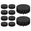 Black Round Tablecloths 10 Pack, 120 Inches in Diameter, Stain- & Wrinkle- Resistant, Machine Washable Table Clothes