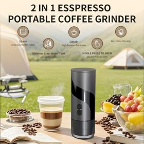Portable Electric Espresso Machine for Travel, Car Coffee Maker Self-Heating with USB-C