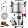 2500g Electric Grain Mill Grinder, High Speed 3400W Commercial Spice Grinders, Stainless Steel Pulverizer Powder Machine