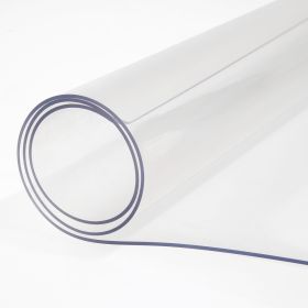 Plastic Table Cover, 46"x96"x0.08", Transparent PVC Table Protector, Rectangle Clear Desk Mat