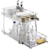 12"Wx21"Dx15"H Pull Out Cabinet Organizer, Heavy Duty Slide Out Pantry Shelves, Steel Roll Out Drawers, Sliding Drawer Storage for Home Under Sink