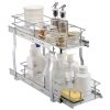 8.5"Wx21"Dx15"H Pull Out Cabinet Organizer, Heavy Duty Slide Out Pantry Shelves, Steel Roll Out Drawers, Sliding Drawer Storage for Home Under Sink