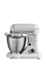 Geek Chef 4.8QT Electric Stand Mixer, 12 Speeds Tilt-head with Dough Hook, Whisk, Beater, Bowl, Rotary Knob, Home Kitchen Use, Gray
