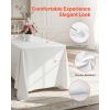 White Tablecloths for Rectangle Tables, 10 Pack, 60 x 102 Inches, Reusable and Machine Washable Table Clothes