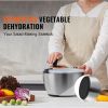 Stainless Steel Salad Spinner, 4.75Qt, One-handed Easy Press Large Vegetable Dryer Washer, Lettuce Cleaner and Dryer with 304 Stainless Steel Bowl