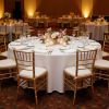 White Round Tablecloths 6 Pack, 120 Inches in Diameter, Stain- & Wrinkle- Resistant, Machine Washable Table Clothes