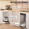 2 Tier Pull Out Cabinet Organizer(10.7"W x 14.2"D ), Under Sink Organizer and Storage, Slide Out Drawer Cabinet Organizer, Wire Basket Sliding Shelf