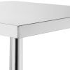 Stainless Steel Work Table 24 x 18 x 34 Inch, 700 LBS Load Capacity with 4 Wheels, 3 Adjustable Height Levels