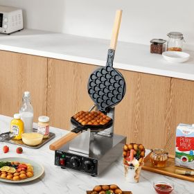 Commercial Bubble Waffle Maker Egg Pancake Baker Machine 1400W Non-Stick (Option: Natural)