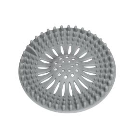 Bathroom Hair Sink Filter Floor Drain Strainer Water Hair Stopper Bath Catcher Shower Cover Clog Kitchen Sink Anti-blocking (Color: Grey)
