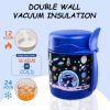 Insulated Lunch Boxes, Insulated lunch box for kids, Double Wall Vacuum Insulation & Exquisite 3D Pattern Design, For School Or Office, Christmas Gift