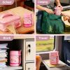 Insulated Lunch Boxes, Insulated lunch box for kids, Double Wall Vacuum Insulation & Exquisite 3D Pattern Design, For School Or Office, Christmas Gift