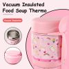 Insulated Lunch Boxes, Insulated lunch box for kids, Double Wall Vacuum Insulation & Exquisite 3D Pattern Design, For School Or Office, Christmas Gift