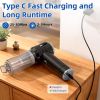 Handheld Car Vacuum Cleaner, 25000PA Strong Cyclonic Suction Portable Mini Vacuum Cordless with Digital Display Lightweight Handheld for Pet Hair, Car