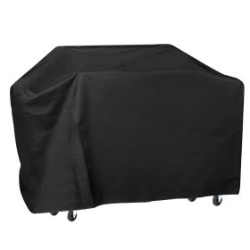 57-inch BBQ Grill Cover Weather Resistant Outdoor Barbeque Grill Covers UV Resistant w/ PU Coating Adjustable Strap Fasteners for Charcoal Gas Electri (Option: Tool57inchBBQCover)